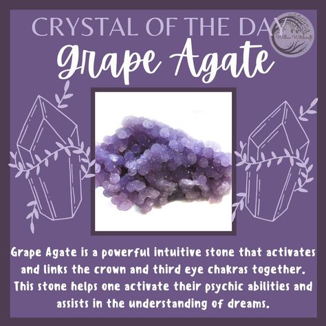 Grape Agate Meaning, Water Witchcraft, Witch Stones, Crystal Identification, Crystal Magick, Healthy Habits Motivation, Crystal Witch, Witch Board, Agate Meaning