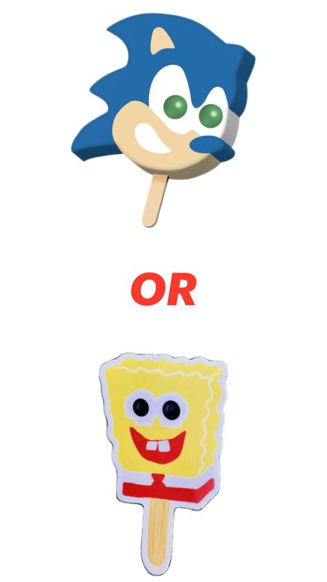 #sonic #spongebob #sonicpopsicle #spongebobpopsicle #popsicle #thisorthat Sonic Popsicle, Spongebob Popsicle, Popsicles, Summer Activities, Sonic, Ice Cream, Summer Fun