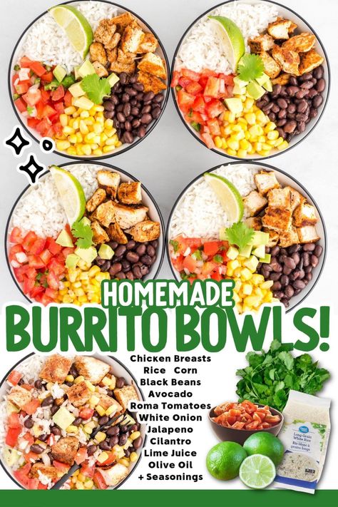 Dinner Recipes Vegetarian, Burrito Bowls Recipe, Healthy Bowls Recipes, Couscous Salat, Healthy Lunch Meal Prep, Healthy High Protein Meals, Rice Bowls Recipes, Burrito Bowls, Dinner Recipes For Family