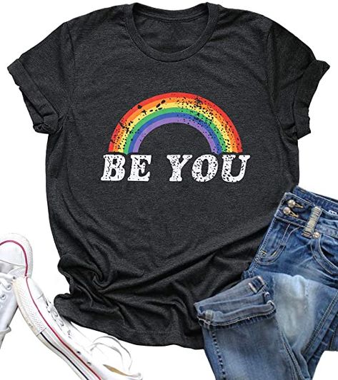 Pride T Shirt, Lgbtq Clothing, Gay Pride Shirts, Equality Shirt, Rainbow Tee, Rainbow Shirt, Funny Graphic Tees, Pride Tshirts, Tees For Women