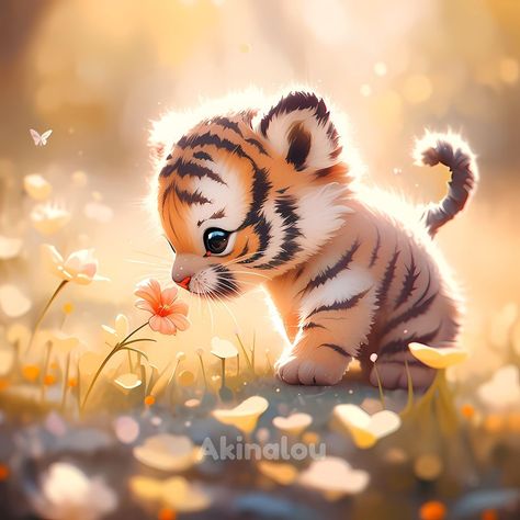 Baby Tiger Drawing, Cute Tiger Cubs, Tiger Artwork, Tiger Drawing, Animated Animals, Cute Tigers, Cute Animal Clipart, Most Beautiful Animals, Cute Animal Drawings Kawaii