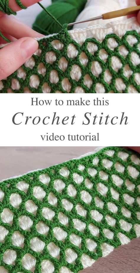 Crochet Stitch Pattern, Fast Crochet, Crochet Stitches For Blankets, Easy Crochet Stitches, Smen, Crochet Stitches Video, Pattern Knitting, Crochet Stitches For Beginners, Haken Baby