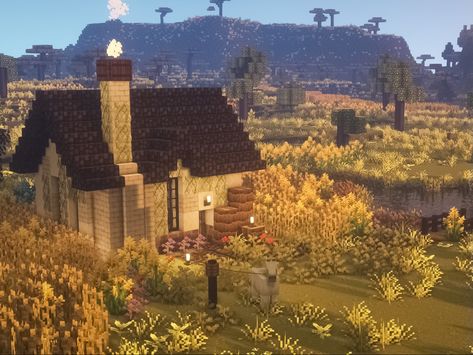 Minecraft Prairie House, Plains Biome House Minecraft, Minecraft Biomes O Plenty House, Minecraft Biomes O Plenty, Biomes O Plenty House, Minecraft Plains Biome House, Biomes O Plenty House Minecraft, Minecraft Houses To Build, Biomes O Plenty