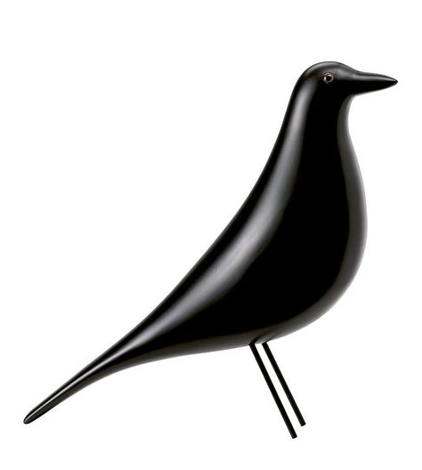 Eames House Bird Eames Bird, Vitra Furniture, Eames House Bird, Black Figurines, Eames House, Bird Home, Black Home Decor, Bird Figurines, Charles Ray