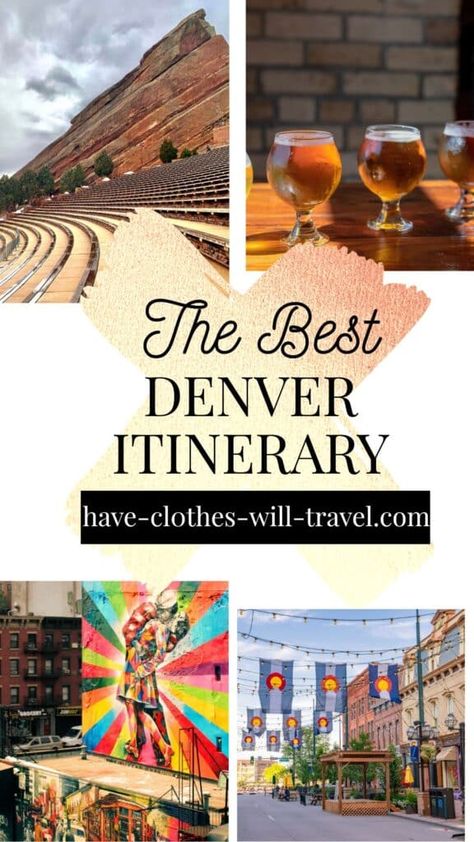 3 Days in Denver - The Perfect Itinerary for 1st-Time Visitors Denver Itinerary, Travel Colorado, Planning Trips, Usa Trip, Mile High City, Visit Colorado, Usa Travel Guide, Us Travel Destinations, City Breaks