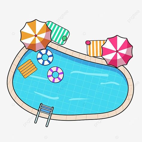 summer outdoor activities swimming pool lifebuoy umbrella illustration Swimming Pool Clipart, Pool Clipart, Pool Graphic, Margaritaville Decor, Pool Illustration, Plastic Swimming Pool, Umbrella Illustration, Summer Swimming Pool, Summer Swimming