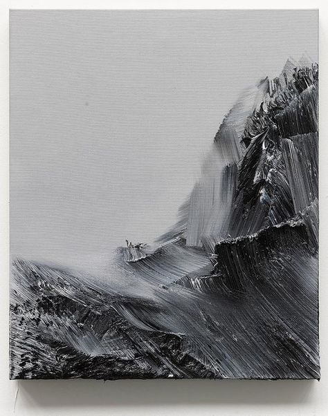 Conrad Jon Godly, Miss Moss, Nature Abstract, Black And White Painting, Mountain Paintings, Paint Ideas, Nature Paintings, Art Abstrait, White Painting