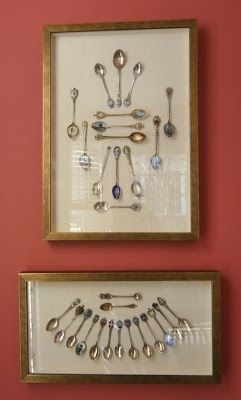 Spoon Collection Beautiful Ways to Display & Organize Collections Historical Concepts, Spoons And Forks, Spoon Art, Spoon Collection, Vintage Silverware, Silver Spoons, Shadow Boxes, Displaying Collections, Decoration Table