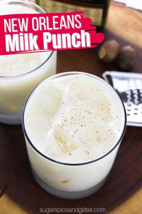 Brandy Milk Punch, Milk Punch Recipe, Milk Punch, Brandy Cocktails, Punch Cocktails, Cocktails To Try, Punch Recipe, Cocktail Drinks Recipes, Perfect Cocktails