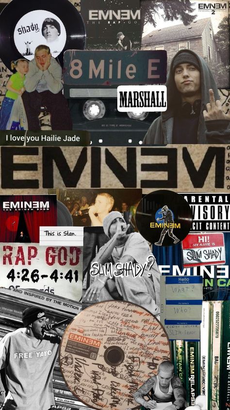 Hi, my name is, what? My name is, who? My name is, chka-chka Slim Shady #Eminem #Music #SlimShady #EminemShuffle Y2k Wallpaper Eminem, Encore Eminem Wallpaper, Eminem Wallpapers Collage, Eminem Wallpapers 8 Mile, Eminem My Name Is, Rap Music Quotes, Eminem Wallpapers, Eminem Quotes, Eminem Photos