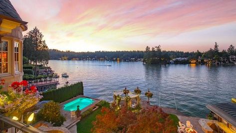 The Most Expensive Neighborhoods in Every State | realtor.com® Lake Oswego Oregon, Indoor Spa, Lake Villa, Lake Front, Rose City, Lake Oswego, States In America, Rustic Living, Resort Style