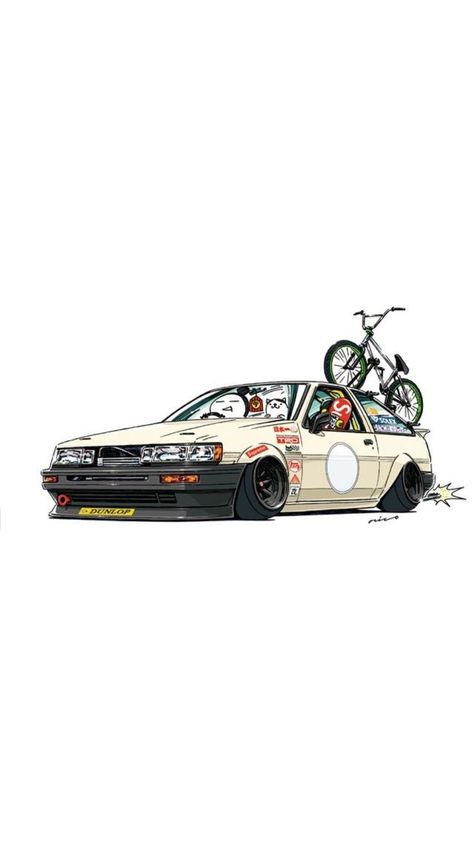 Cars Jdm Wallpaper, Wallpaper Jdm, Cars Jdm, Jdm Wallpaper, Cool Car Drawings, Fotografi Vintage, Automotive Artwork, Cool Car, Car Artwork