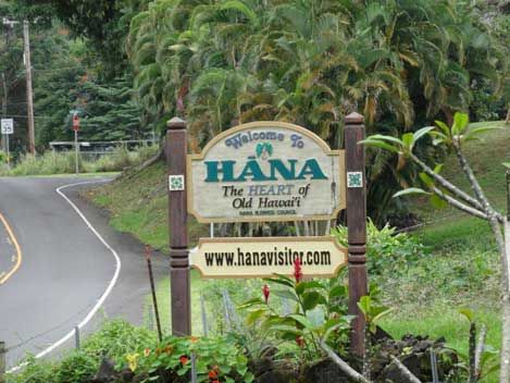 Welcome to Hana sign Hana Maui Hawaii, Hawaii Guide, Maui Tours, Hana Highway, Hana Maui, Road To Hana, Scenic Roads, Black Sand Beach, Adventure Tours