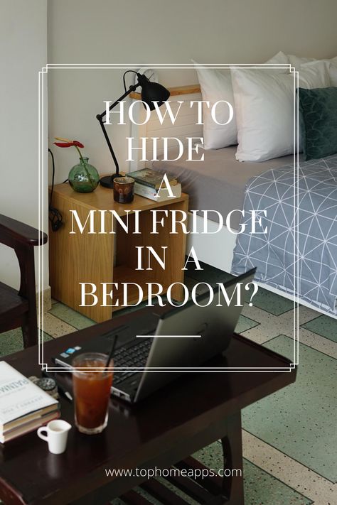 Bedroom Coffee Station Mini Fridge, Mini Fridge Bedside Table, Mini Fridge Ikea Hack, Small Fridge Decor, Mini Fridge Nightstand Diy, Bedroom With Fridge Ideas, Mini Fridge And Microwave In Bedroom, Mini Fridge Nightstand, Mini Fridge In Bedroom Master Suite