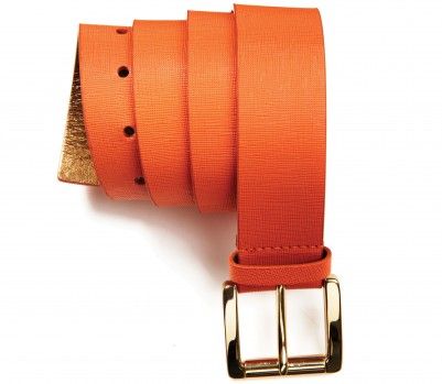 Orange Michael Kors belt, Jan 13, p34 Orange Belt, Light Layers, Orange You Glad, Orange Crush, Update Your Wardrobe, Chatelaine, Summer Fashion, Michael Kors, Wardrobe