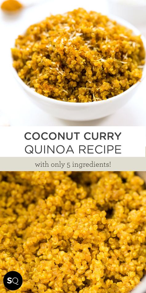 Quinoa With Coconut Milk, Quinoa And Cilantro Recipes, Coconut Quinoa Recipes, Quinoa Recipes Curry, Flavored Quinoa Recipes, Tumeric Quinoa Recipes, Quinoa Coconut Milk, Curry Quinoa Recipes, Spicy Quinoa Recipes