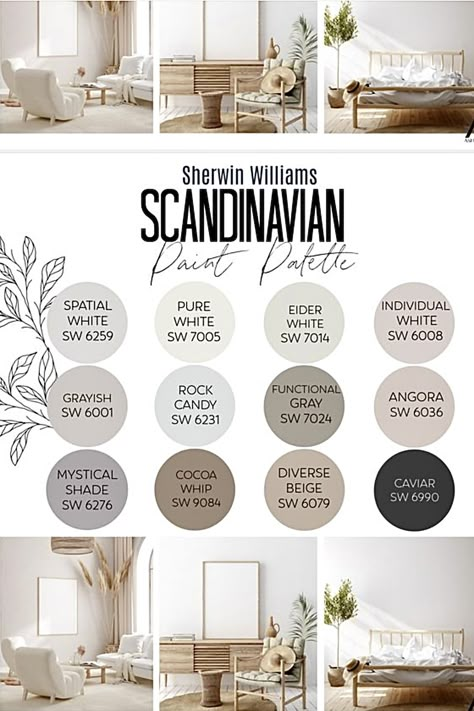 Nordic Color Palette, Scandi Boho Living Room, Scandinavian Interior Style, Nordic Color, Japandi Interior, Interior Paint Colors, Diy House Projects, Modern Scandinavian, Scandinavian Decor