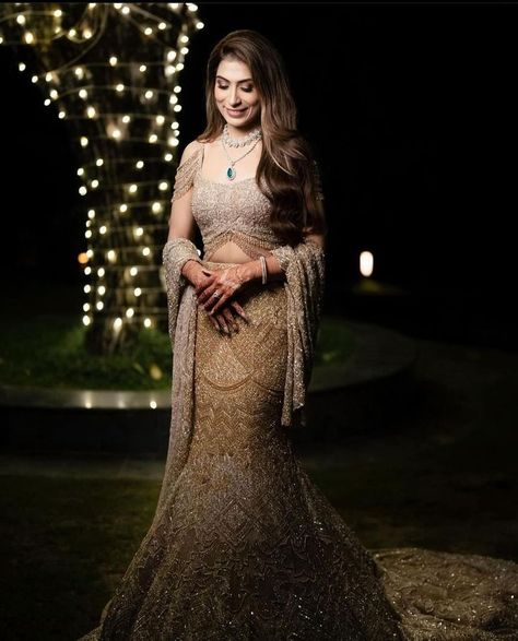 Sangeet outfit for brides, bridal sangeet lehenga, sangeet dress for bride, bridal sangeet look, bridal outfit ideas, bridal lehenga,  brides in lehenga, trending sangeet outfits, lehenga ideas, bridal gown ideas,  Indian wedding outfits, wedding dresses, indian wedding outfits, Wedding blouse designs Sangeet Dresses, Engagement Dress For Bride, Bride Reception Dresses, Latest Bridal Lehenga Designs, Reception Outfits, Engagement Gowns, Reception Dresses, Sangeet Outfit, Bridal Lehenga Designs