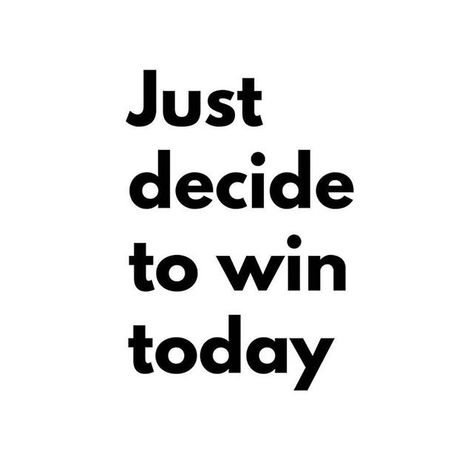 Reposting @themichaelbrandon: It's that simple, just decide to win because most of us don't. . We drift aimlessly throughout the day allowing ourselves to lose because we let life happen to us rather than creating what we want. . Set a goal, take action towards it and win! Don't lose, don't allow yourself to accept losing. Aim for something and go go go. It's possible. . Just decide to win today. That decision can change everything. . . . . . . . . . . . . . . . . . . . #quotes #goals Lets Win Quotes, Goal Outdo Me, Can’t Win For Losing Quotes, Win The Day Quotes, Change Everything Quotes, Make It Happen Quotes, Everything Quotes, Win The Day, Energy Vibes