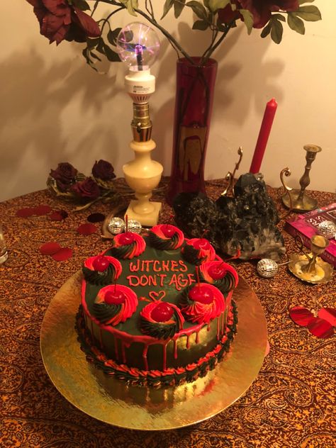 Witches Don’t Age Cake, Witches Dont Age, Witchy Birthday Cake, Witchy Cake, Witchy Birthday Party, Goth Birthday Party, Witch Birthday Party, Witchy Birthday, Witchy Party