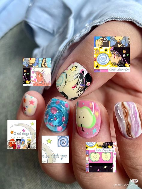 #Nailinspiration #cute #anime #nails Appa Nails, Nana Nails Anime, Nana Inspired Nails, Cute Anime Nails, Nana Nails, Anime Nails, Inspired Nails, Japanese Nails, Cute Anime