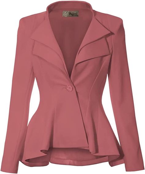 Buy Clothes Online, Peplum Styling, Single Button Blazer, Casual Work, Work Office, Blazer Buttons, Work Casual, Women's Casual, Blazers For Women