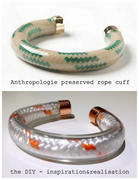 DIY Antropologie preserved rope cuff Tube Bracelet, Jewerly Diy, Bracelet Tutorial, Crochet Home, Bead Crochet, Bijoux Diy, Knitting Crochet, Diy Accessories, Jewelry Projects