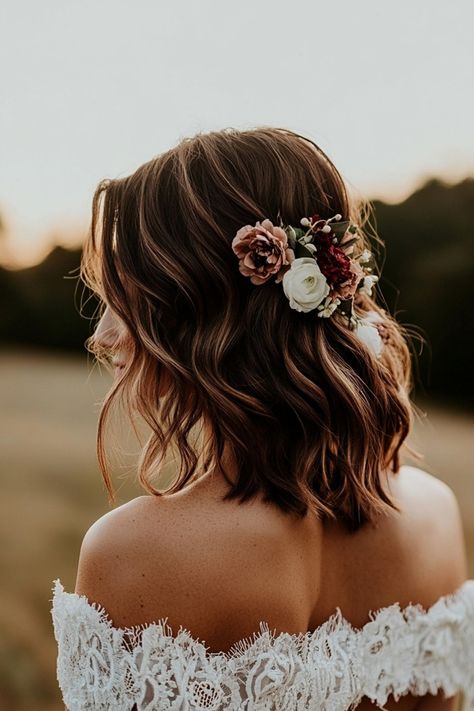 These 83 bridal hair ideas perfectly match any wedding theme, from boho outdoor ceremonies to formal affairs. Whether you love loose waves or detailed braiding, this collection has it all. Click to see the styles that fit your vision! #bridalinspo #weddingvibes #etherealbeauty Wedding Fall Hairstyles, Flowers In Hair Wedding, Winter Wedding Hairstyles, Boho Wedding Accessories, Nature Inspired Accessories, Boho Veils, Bridal Hair Ideas, Winter Wedding Hair, Fall Hairstyles