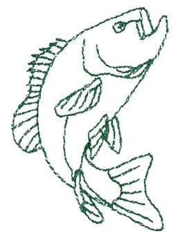 Bass Outline, Fish Freshwater, Large Mouth Bass, Bass Fish, Largemouth Bass, Freshwater Fish, Bass Fishing, Embroidery Design, Bass