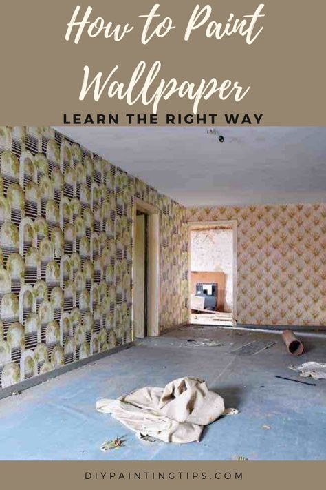 Wallpaper rooms are the bane of DIY home improvement. It's difficult and time consuming to remove wallpaper, repair the wall, and then prime and paint. In some instances, it just makes more sense to leave the wallpaper. Read our post on how to paint wallpaper to learn all the best tips and tricks for getting great looking walls, without taking down wallpaper. Can You Paint Over Wallpaper, How To Paint Over Wallpaper, Wallpaper Over Wallpaper, Paint Over Wallpaper, How To Paint Behind A Toilet, Removing Wallpaper, Painting Over Wallpaper, Removing Old Wallpaper, House Sale