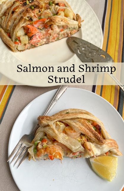 Seafood Puff Pastry Recipes, Salmon In Puff Pastry Recipes, Salmon In Phyllo Pastry, Salmon In Pastry Puff, Salmon In Puff Pastry Spinach, Herb Coated Salmon In Puff Pastry, Easy Puff, Salmon And Shrimp, Fish Pie