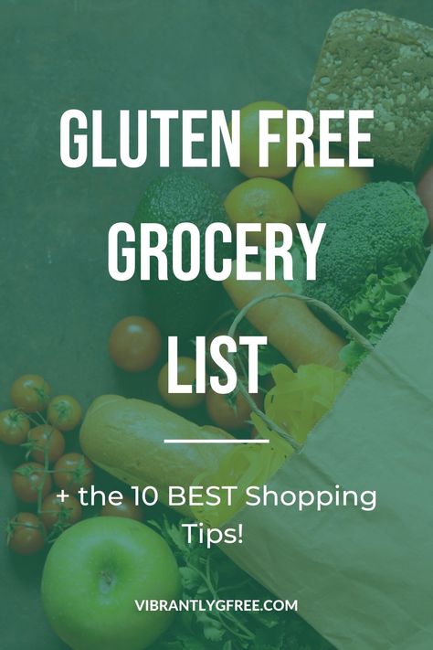 Overwhelmed by the Gluten Free Diet? Great for gluten free beginners, this gluten free grocery guide and printable gluten free list will simplify your next trip to the grocery store. Find more safe gluten free foods and options! Click through to get these insider tips to gluten free grocery shopping! | Vibrantlygfree.com #glutenfree #glutenfreediet #glutenfreefood Aldi Gluten Free, Gluten Free Shopping List, Gluten Free List, Gluten Free Grocery List, Gluten Free Pantry, Free Grocery List, Gluten Free Foods, Healthy Gluten Free Breakfast, Gluten Free Items