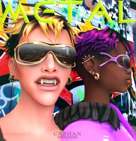 Sims 4 Gold Teeth, Sims 4 Neon Clothes, Sims 4 Splatoon Cc, Sims 4 Sunglasses On Head, Weird Sims 4 Cc, Sims 4 Grills, Sims 4 Cc Hair Accessories, Sims 4 Sunglasses, Sims Hairstyles