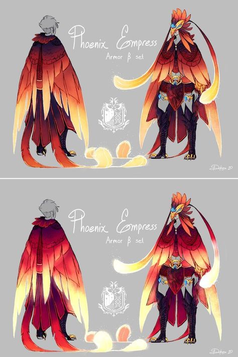 Phoenix Armor Concept Art, Armor Ideas Design, Anime Armor Design, Fantasy Outfits Drawing, Female Armor Design, Phoenix Concept Art, Fantasy Armor Design, Phoenix Character Design, Armor Drawing Reference