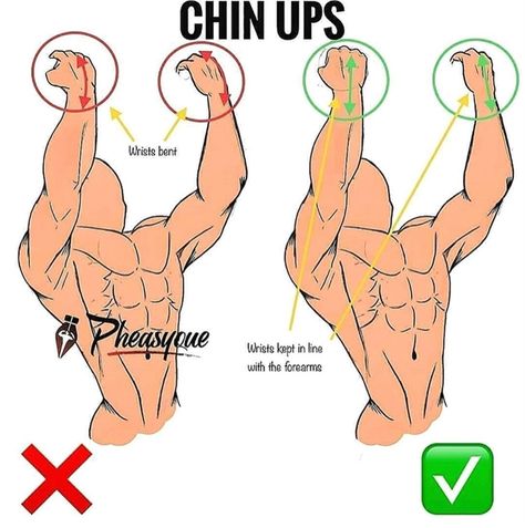 The chin-up is one of the most effective upper-body exercises you can add to your training, helping improve your strength, posture, and physical aesthetic. This challenging bodyweight exercise strengthens a number of key muscle groups and can be made easier or harder depending on your needs.🔥 ⠀——————— Follow @gemzy_care for more ⠀🍎👩🏻‍🏫 ⠀——————— ⠀ Credit @gemzy_care . . . . . . . . . . .  #nutritionblogger #igweightloss #nutritionplan #nutritional #nutritionfacts #nutritionalcleansing #nutri Healthy Physique, Pull Up Workout, Trening Sztuk Walki, Gym Workout Chart, Gym Tips, Calisthenics Workout, Aerobics Workout, Workout Chart, Body Motivation