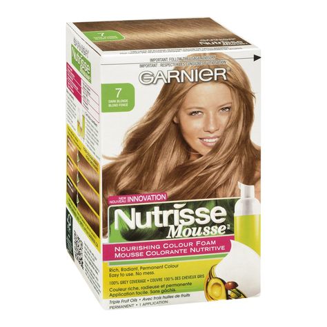 Garnier Olia, How To Dye Hair At Home, Garnier Fructis, Dyed Blonde Hair, Dark Blonde Hair, Cover Gray, Dark Blonde, Hair Inspiration Color, Cool Hair Color