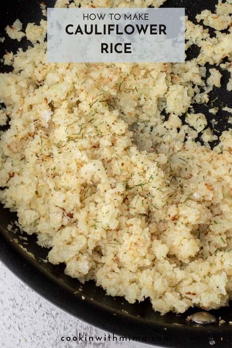 Learn how to make your own batch of cauliflower rice. This low carb, gluten free, Keto, and Paleo food is the perfect side for any healthy recipe! Perfect for meal prepping or for making as a replacement to rice. #cauliflowerrice #lowcarb #healthy Rice Replacement, Low Carb Veggie, Make Cauliflower Rice, Rice Salads, Cauliflower Rice Recipe, Carb Sides, How To Make Cauliflower, Cauliflower Rice Recipes, Paleo Food