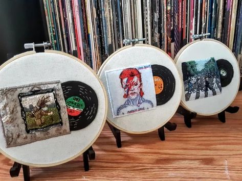 Beatles Embroidery, Zeppelin, A Series, The Beatles, Album Covers, Decorative Plates, I Shop, Embroidery, Home Decor