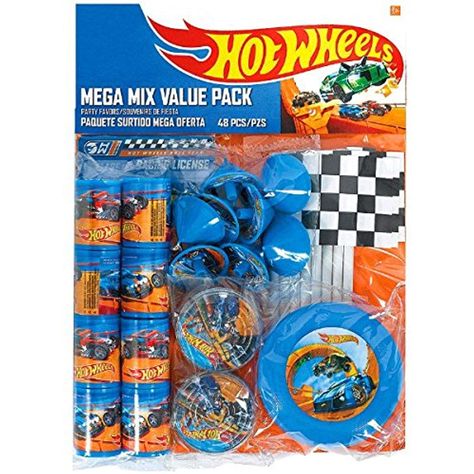 Hot Wheels Favors, Hot Wheels Party Favors, Hotwheels Birthday Party, Flying Discs, Hot Wheels Party, Hot Wheels Birthday, Car Themed Parties, Birthday Goodie Bags, Maze Puzzles