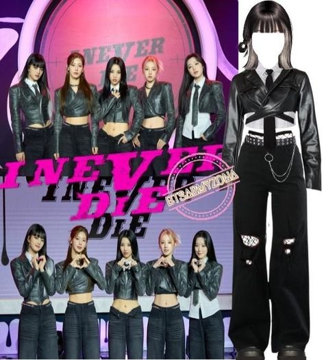 Outfit Ideas Tomboy, Gidle Tomboy, Kpop Dance Outfits, Miyeon Shuhua, Galaxy Dress, Kpop Concert Outfit, Movie Inspired Outfits, Dark Outfits, Concert Fits