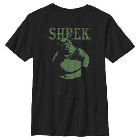 Get ready for the greatest fairy tale never told with an officially licensed Shrek Boys' Graphic Tee! Shrek might be an "ugly" ogre but there's nothing ugly about these fun Shrek designs with Princess Fiona, Donkey, Puss in Boots, and more! This unique t-shirt features a graphic of Shrek standing tall printed across the front and his name printed in green letters above him. Find your inner (and outer) beauty with tees that celebrate your favorite animated fairy tale. Size: XL.  Color: Black.  Ge Shrek Sweatpants, Shrek Merch, Shrek Shirt, Green Letters, Princess Fiona, Boys Graphic Tee, Unique T Shirt, Graphic Tee Design, Tee Outfit