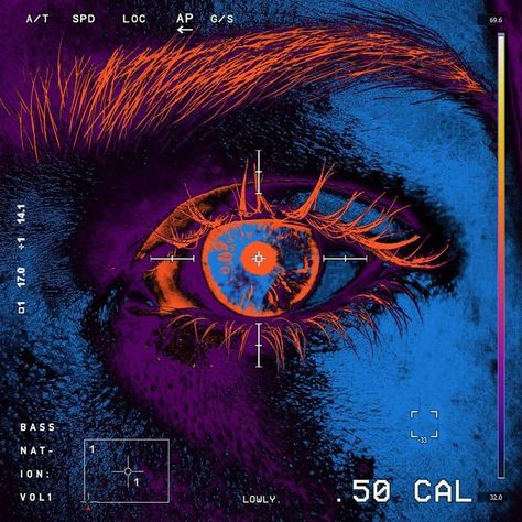 An Eye, Spotify Song, The Eye, Orange, Blue, Instagram, Art