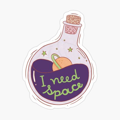 Impulse Tattoo, Galaxy Potion Bottle Tattoo, Potions Art, Kawaii Potion Bottle Drawing, Potion Bottle Digital Art, Potion Stickers, Kawaii Space Stickers, Potion Bottle Stickers, Magic Water