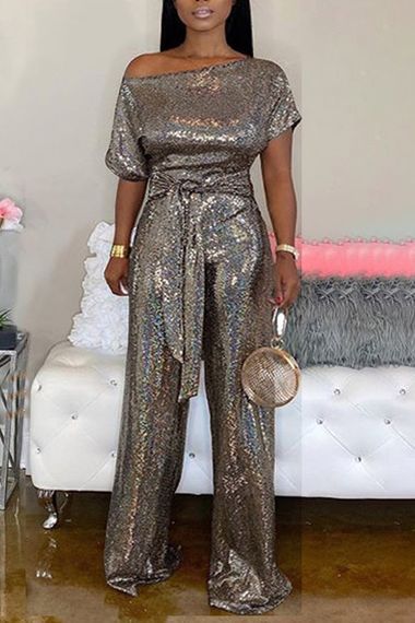 Gold Jumpsuit, Leopard Print Jumpsuit, Slim Jumpsuit, Collar Jumpsuit, Evening Jumpsuit, Wedding Dress Sequin, One Shoulder Jumpsuit, Jumpsuit Elegant, Sequin Prom Dresses