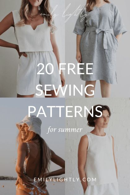 Thrifting Vintage, Top Pattern Sewing, Summer Sewing Patterns, Linen Dress Pattern, Dress Sewing Patterns Free, Sewing Patterns Free Women, Haine Diy, Diy Projektit, Summer Dress Patterns