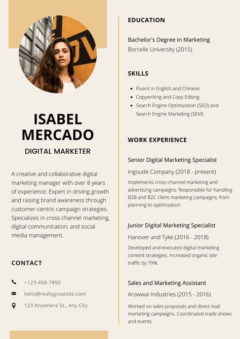 Architect Cv, Linkedin Resume, Resume Models, Academic Poster, Resume Profile, Apply For A Job, Graphic Design Cv, Curriculum Vitae Resume, Digital Marketing Manager