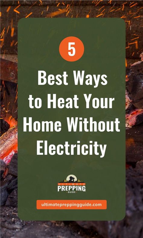 Heat Sources Emergency, How To Heat House Without Electricity, Alternative Heating Ideas, Off Grid Heating Winter, No Electricity Living, Off Grid Heating, Emergency Heat Source, Cold Weather Hacks, Alternative Power Sources