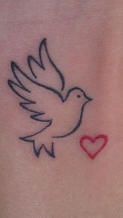 Peace Dove Tattoos, Small Dove Tattoos, Chest Tattoo Designs Female, Memorial Tattoo Ideas, Bird Tattoos For Women, Dove Tattoo Design, Dove Tattoos, Timeless Tattoo, Tattoo Me