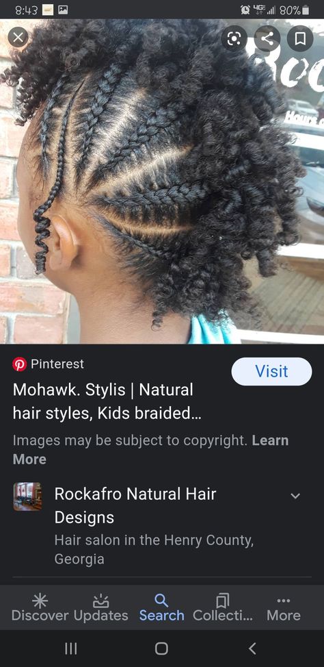 Kids Mohawk Hairstyles, Braided Mohawk Hairstyles For Kids, Braid Mohawk Black Hair Kids, Braided Mohawk Black Hair Kids, Kids Braided Mohawk, Braided Mohawk Black Hair, Mohawk Braid Styles, Kids' Hairstyles, Braided Mohawk