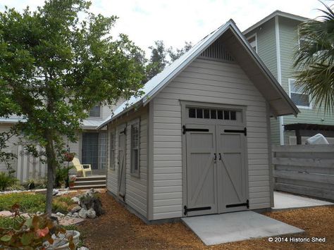 long boat key shed, architecture, outdoor living, storage ideas Work Shop Storage, Exposed Rafter Tails, Yard Sheds, Backyard Storage Sheds, Build Your Own Shed, Run In Shed, Backyard Storage, Outdoor Buildings, Garden Storage Shed